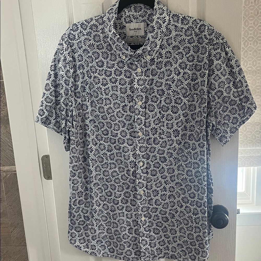 Goodfellow & Co Black and White Floral Shirt